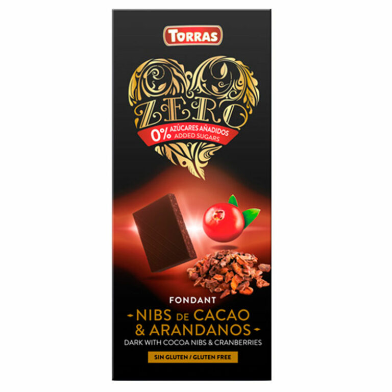 Горький шоколад 72% с какао-бобами и клюквой