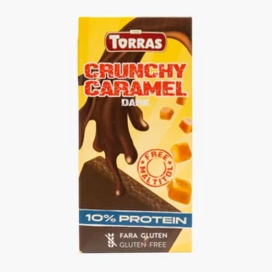 Протеиновый горький шоколад с карамелью